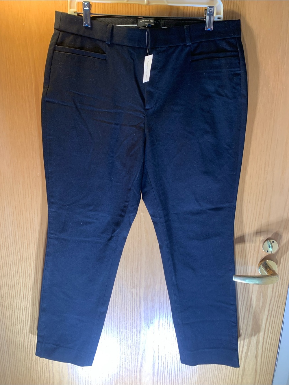 New! Banana Republic Black ‘Sloan Curvy Fit’ Trousers — Size 12